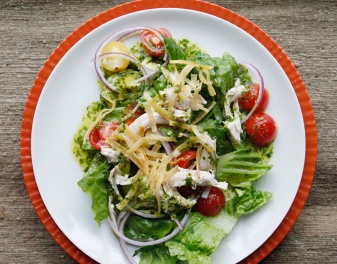 Toss up Cathy's Chicken Tortilla Salad w/ Cilantro-Lime Dressing