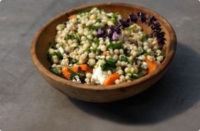 Israeli Couscous w/ African Basil & Feta