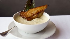 Blue Cheese Custard w/ Pan-Roasted Pears