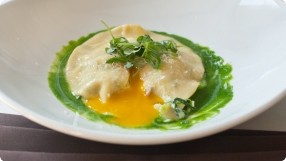 Spinach, Ricotta & Egg Yolk Raviolo