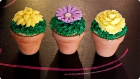 Flower Pot Cupcakes