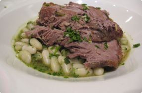 Seven Hour Lamb w/ Minted Cannellini Beans & Gremolata