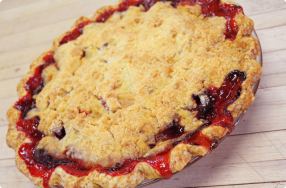 Plum & Strawberry Pie